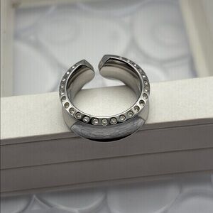 Swatch Bijoux Silver Toned Ring - size 7